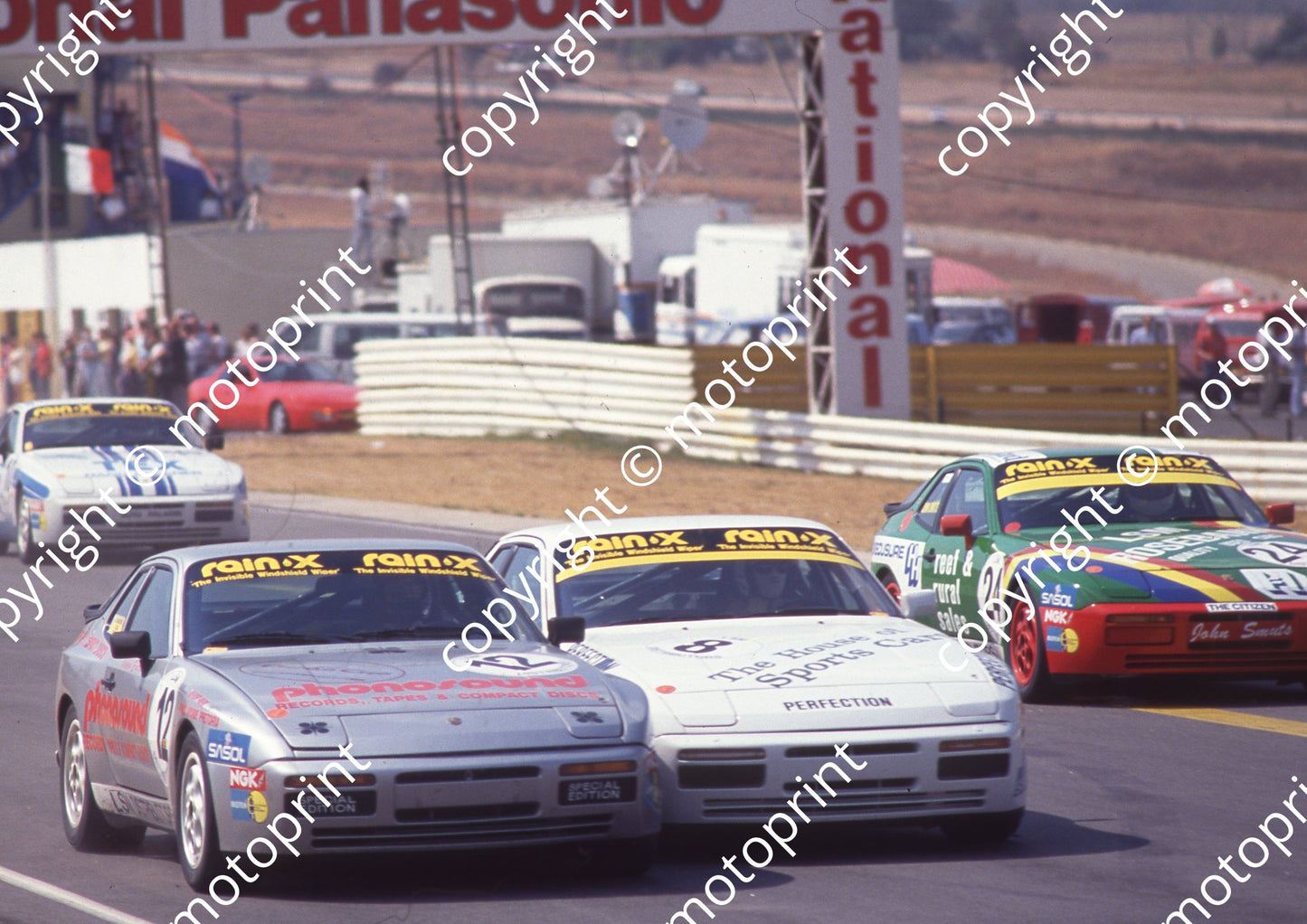 1989 Kya Porsche Cup 12 Johan Evertse 8 Klaus Grogor 24 John Smuts (Colin Watling Photographic) (22)