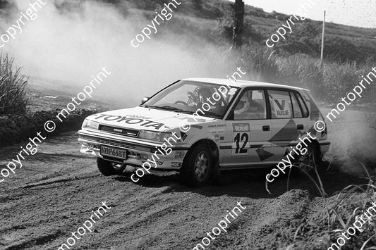 1989 Tour de Valvoline Rally 12 Roelof Fekken, Francois Jordaan Toyota (Colin Watling Photographic) (1)