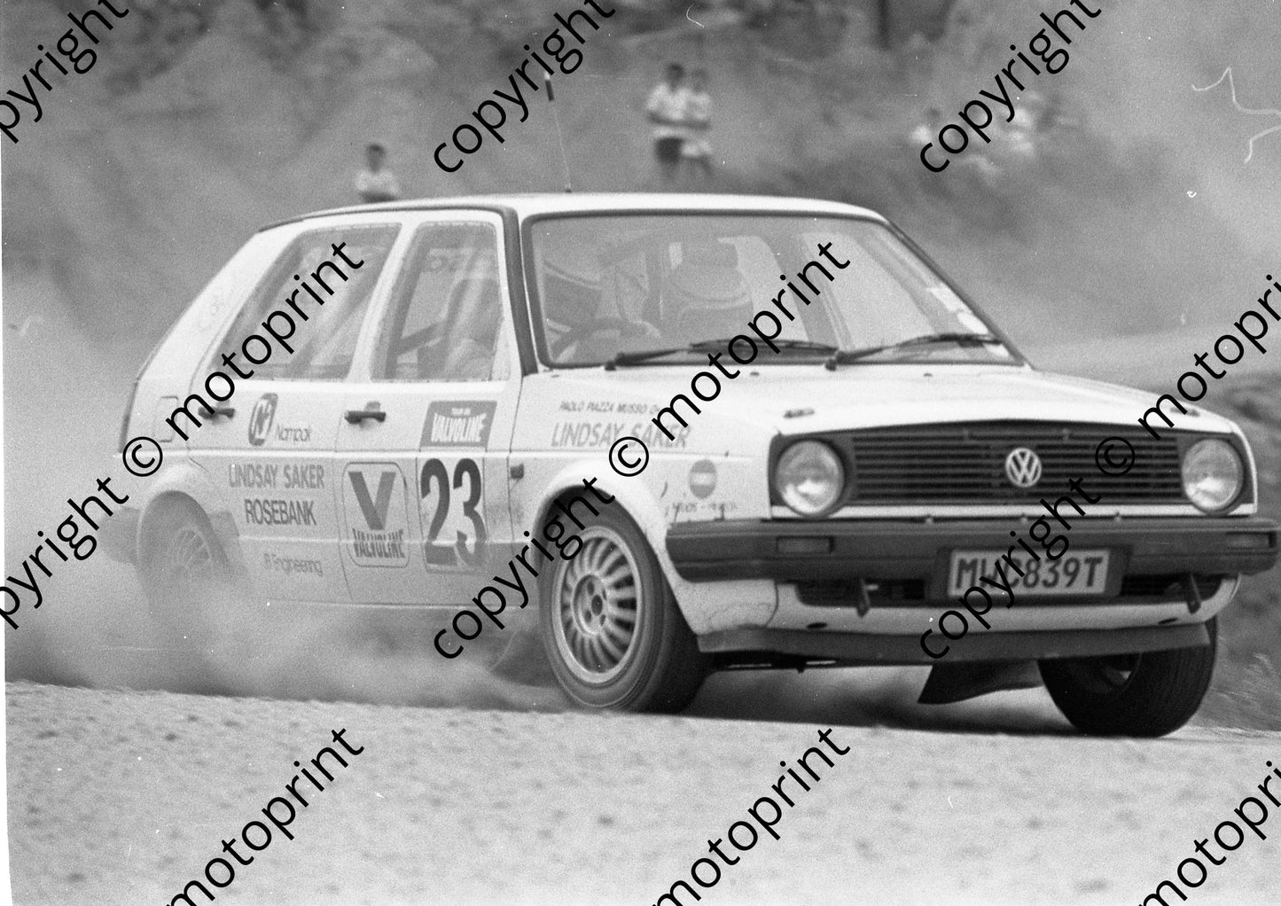 1989 Tour de Valvoline Rally 23 Paulo Piazza Musso, Gillian Tarlton Golf GTi (Colin Watling Photographic) (2)