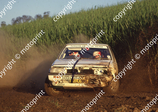 1989 Tour de Valvoline Rally Eric Sanders, Thilo Van Westernhagen Corolla (Colin Watling Photographic) (3)