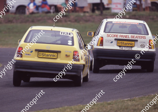 1989 Welkom Stannic 113 Russell Wood Opel focus on lead car Kadett Cub (Colin Watling Photographic) check tracks 271 (11)