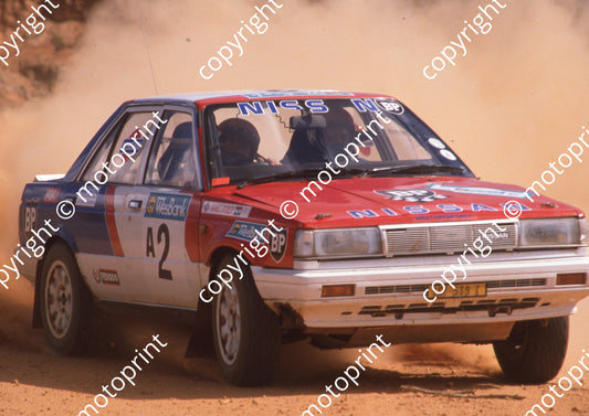1989 Wesbank Rally 2 Hannes Grobler, Piet SWanepoel Sentra 4x4 check (Colin Watling Photographic) (17)