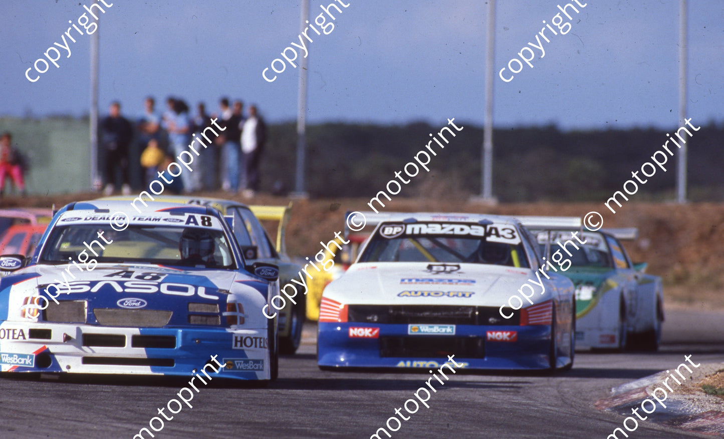 1990 Aldo Wesbank 8 Graham Duxbury Sapphire 3 Ben Morgenrood Mazda 323 (Colin Watling Photographic) (1)