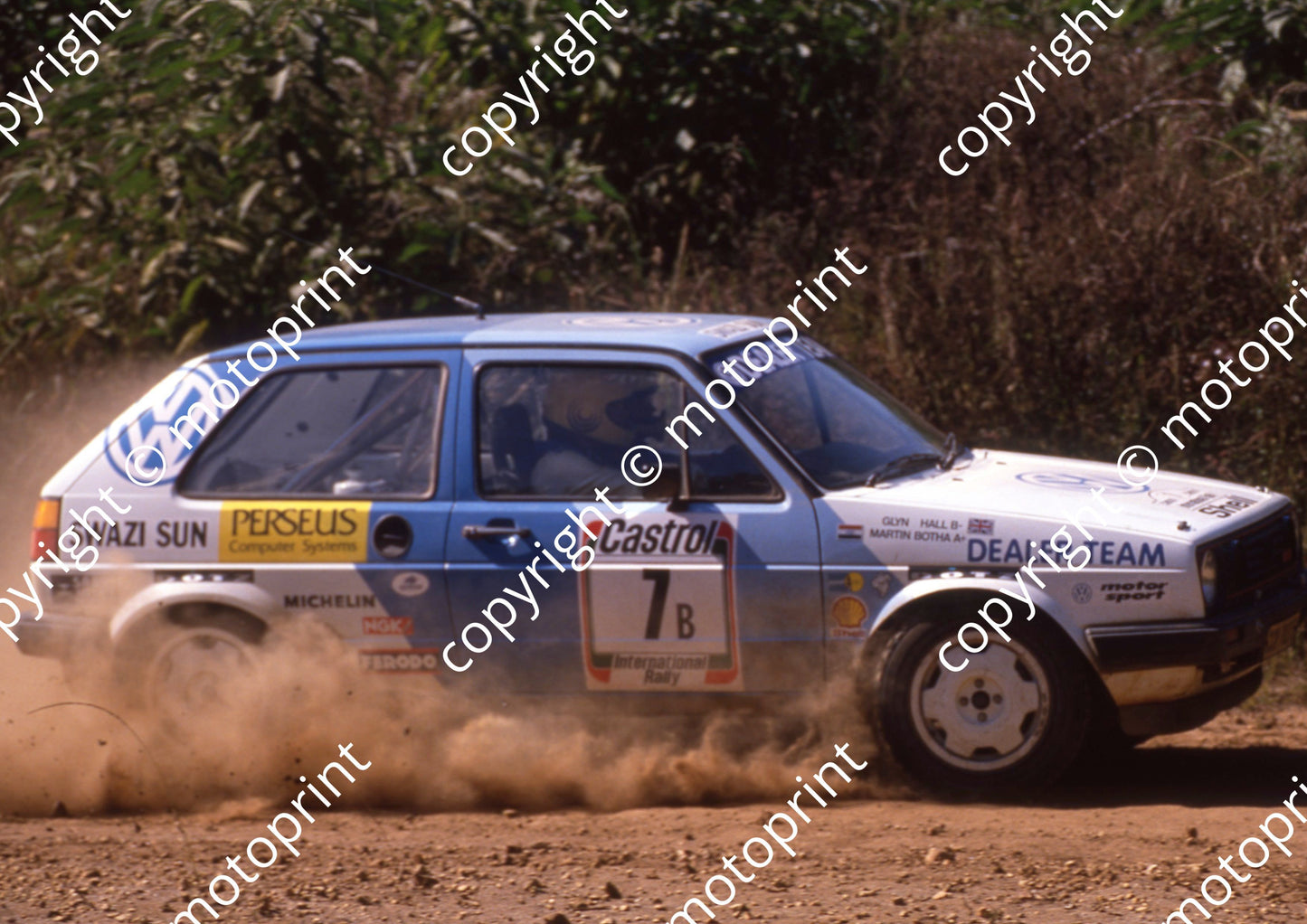 1990 Castrol Intnl 7 Glyn Hall Martin Botha VW Golf (R Swan) (1)