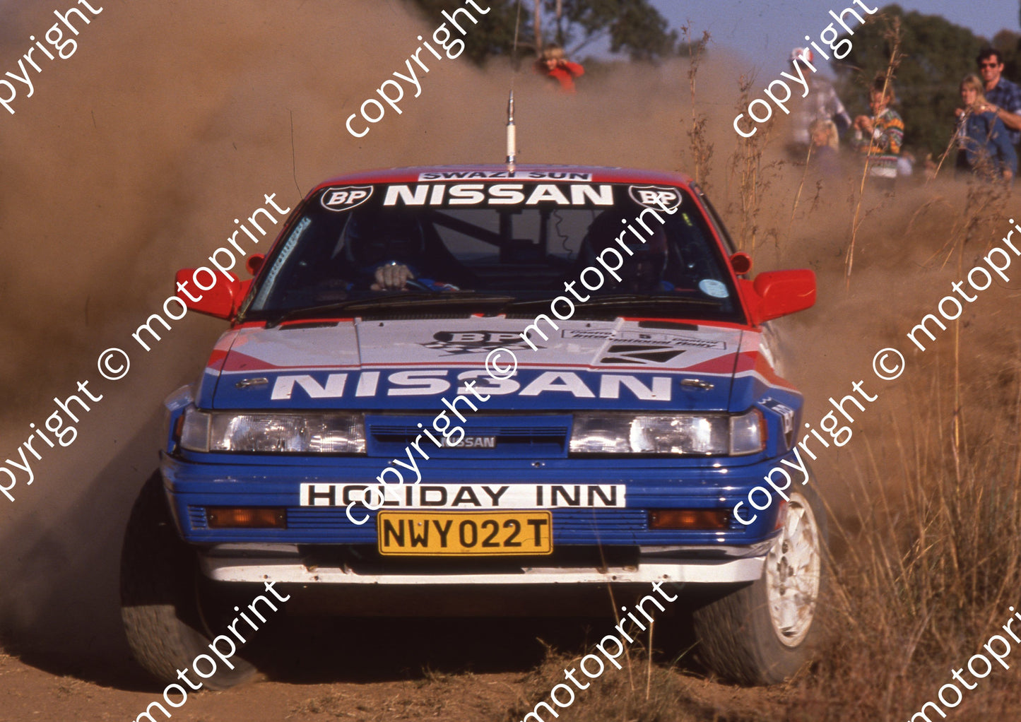 1990 Castrol Intnl Rally 5 Hannes Grobler, Piet Swanepoel Nissan (Colin Watling Photographic) (96)