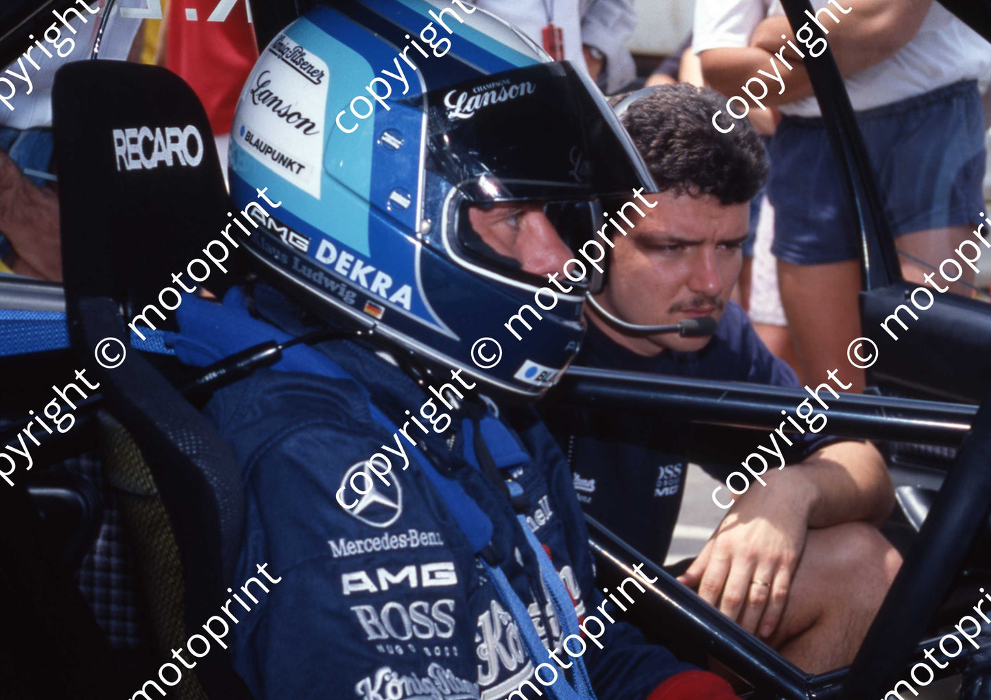 1990 Kya DTM 1 Klaus Ludwig Mercedes Konig Pilsener SCANNED A4 20X30 CM (Courtesy Roger Swan) (29)