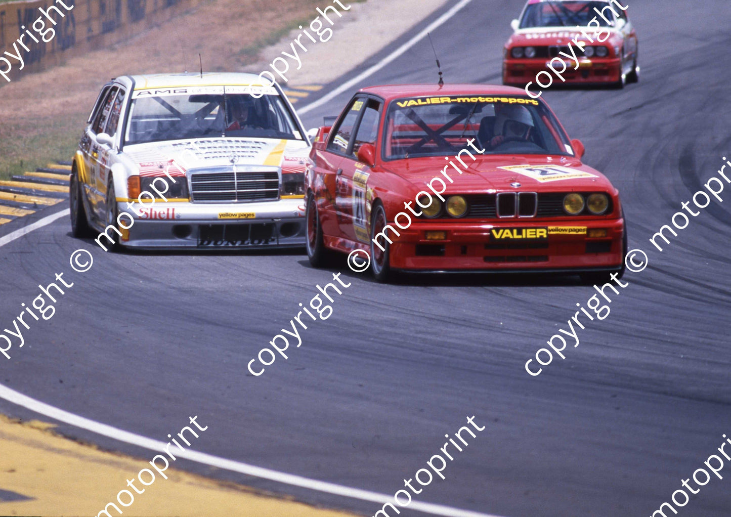 1990 Kya DTM 21 Franz Engstler BMW 66 Wendlinger Ellen Lohr Mercedes 233 SCANNED A4 20X30 CM (Courtesy Roger Swan)