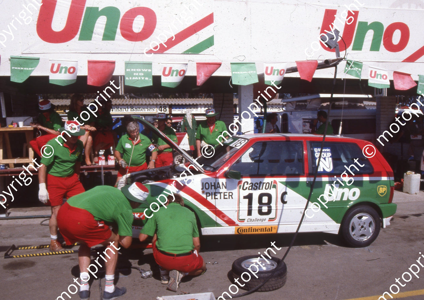 1991 Castrol 7 Hr 18 Johan Coetzee, Pieter de Waal Uno (Colin Watling Photographic)