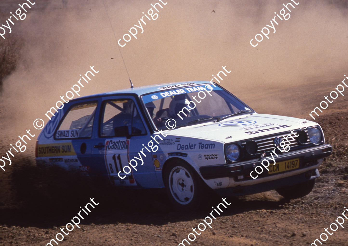1991 Castrol Intnl 11 K Coetzee, W Harrington Golf 16v (Watling Photo)