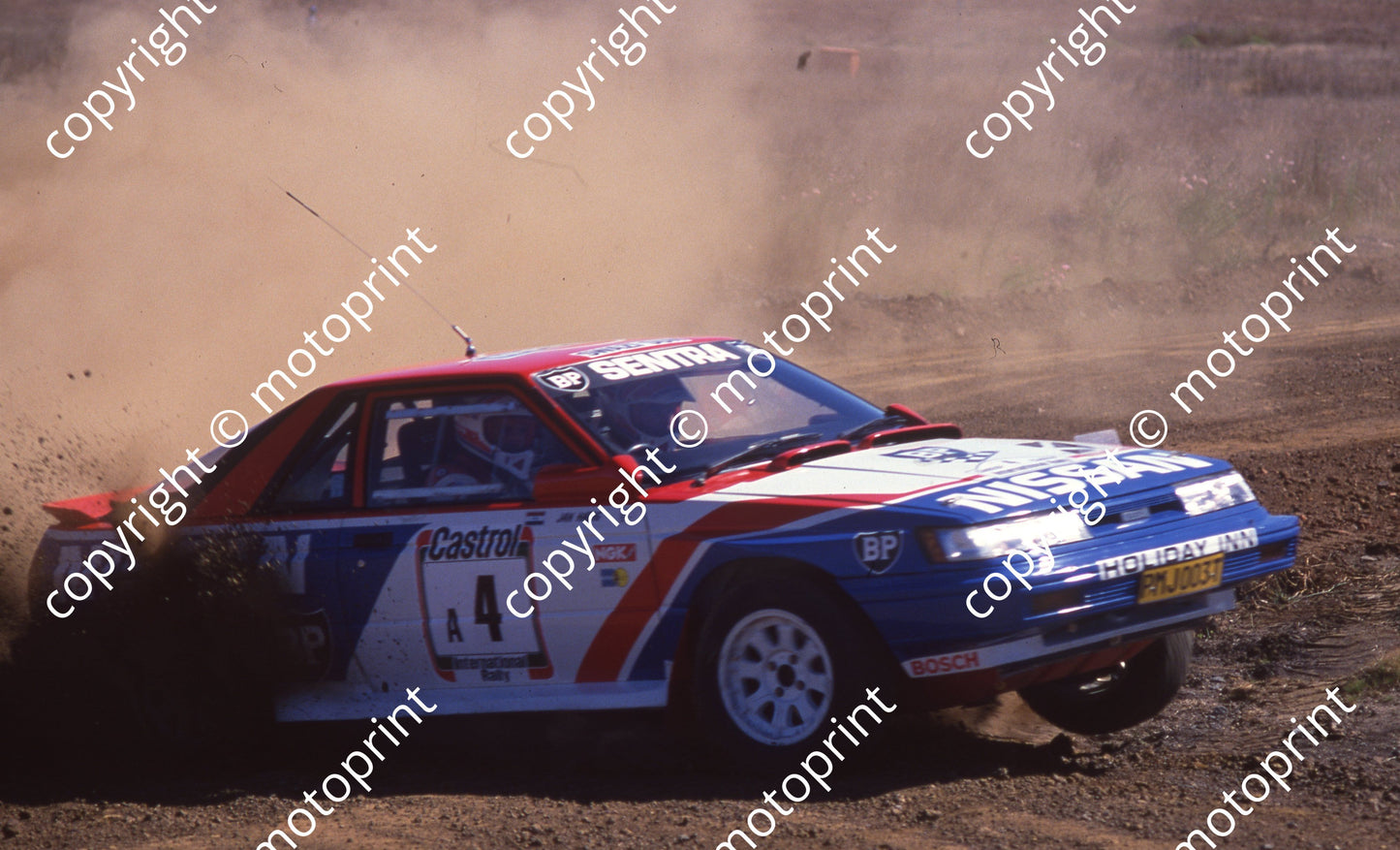 1991 Castrol Intnl Rally 4 Jannie Habig, Douglas Judd Sentra (Colin Watling Photographic) (34)