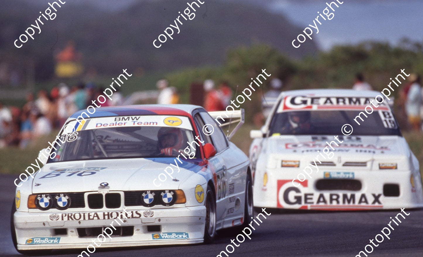1991 EL Wesbank 16 Tony Viana BMW 535i 19 JOhan Coetzee Skyline (Colin Watling Photographic) (1)