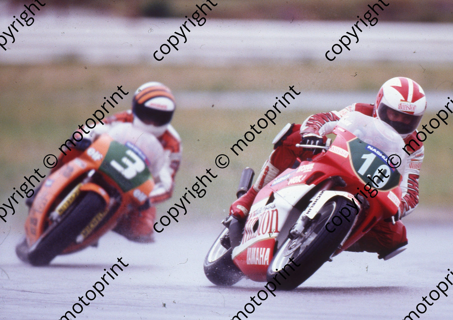 1991 Kya Nashua 250 GP 10 Gavin Ramsay Yamaha Kevin Hellyer Honda (Watling Photo)
