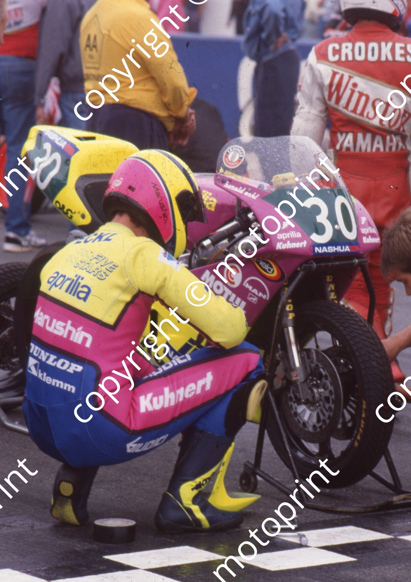 1991 Kya Nashua 250 GP 30 Harald Eckl Aprilia (Colin Watling Photographic) (180)