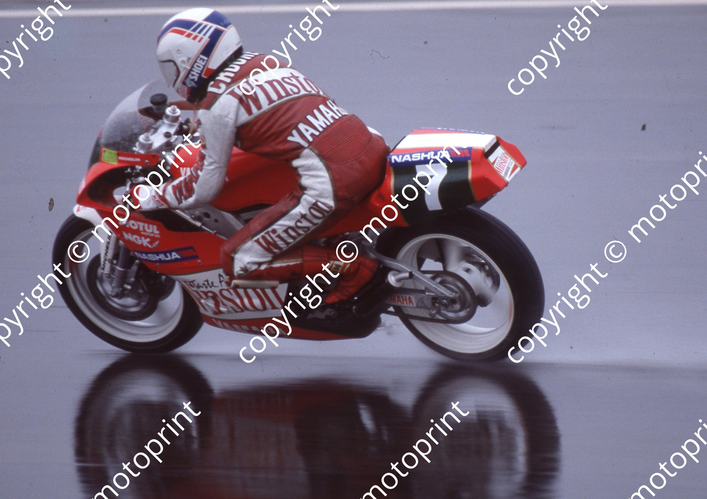 1991 Kya Nashua 250 GP 7 Trevor Crookes Yamaha crashed(Watling Photo) (2)
