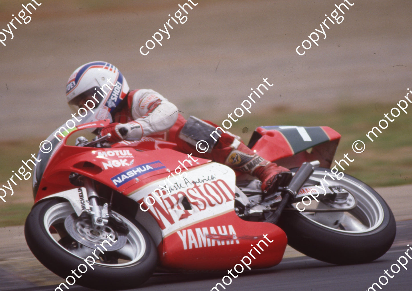 1991 Kya Nashua 250 GP 7 Trevor Crookes Yamaha crashed(Watling Photo) (3)