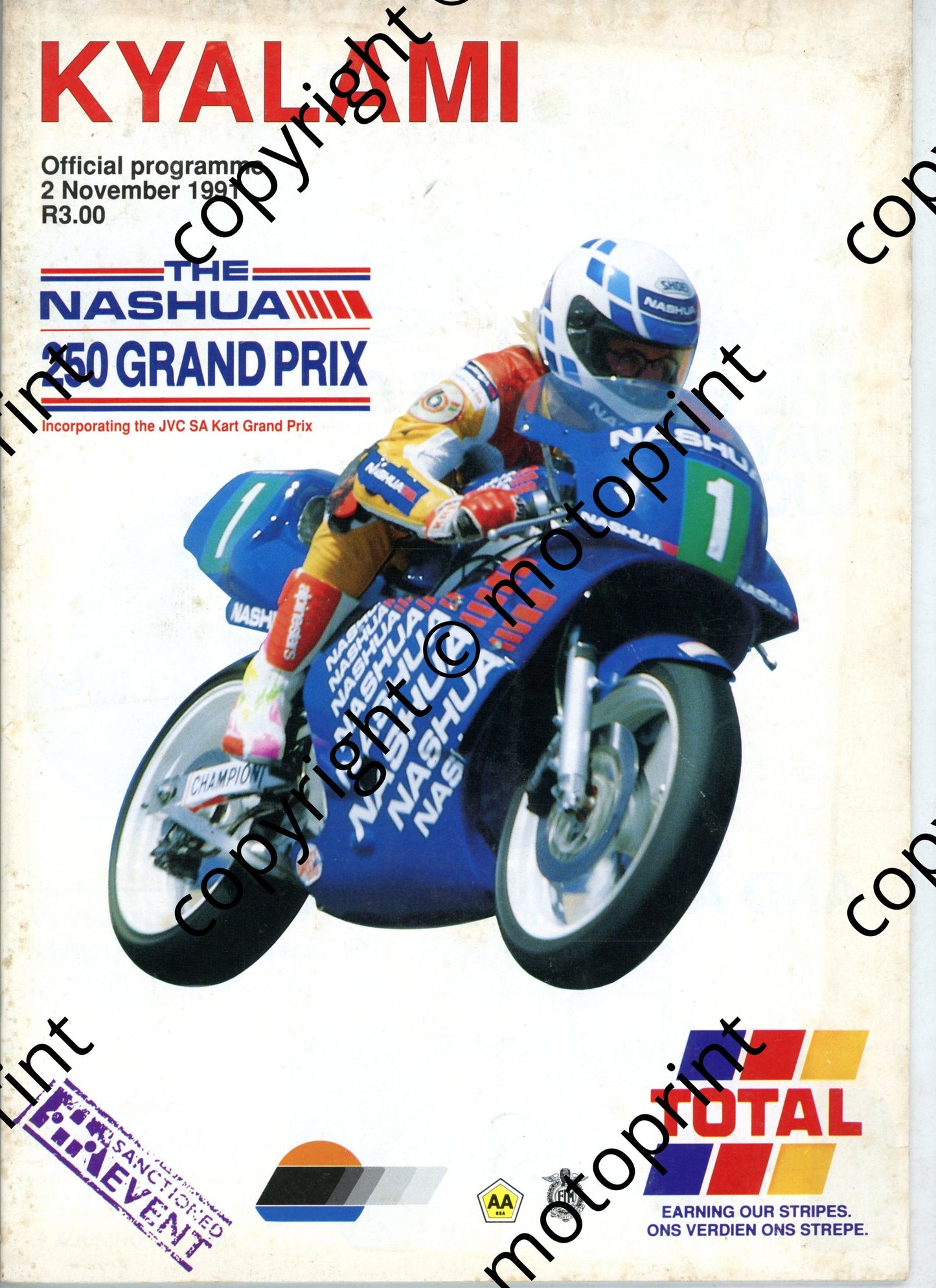 1991 Kya Nov Nashua Cover, entries 250 Intnl mc GP, kartss, D Irving profile, 250 GP profiles, JVC kart profiles, 250 MC kart GP, SBK, celeb race.
