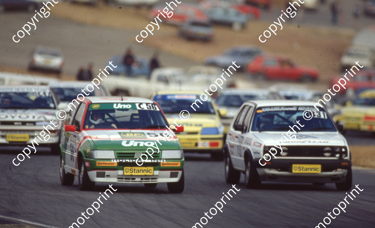 1991 Kya Stannic 56 Hannes Grobler Uno Turbo 31 Marthinus Briers Golf GTi (Watling Photo)
