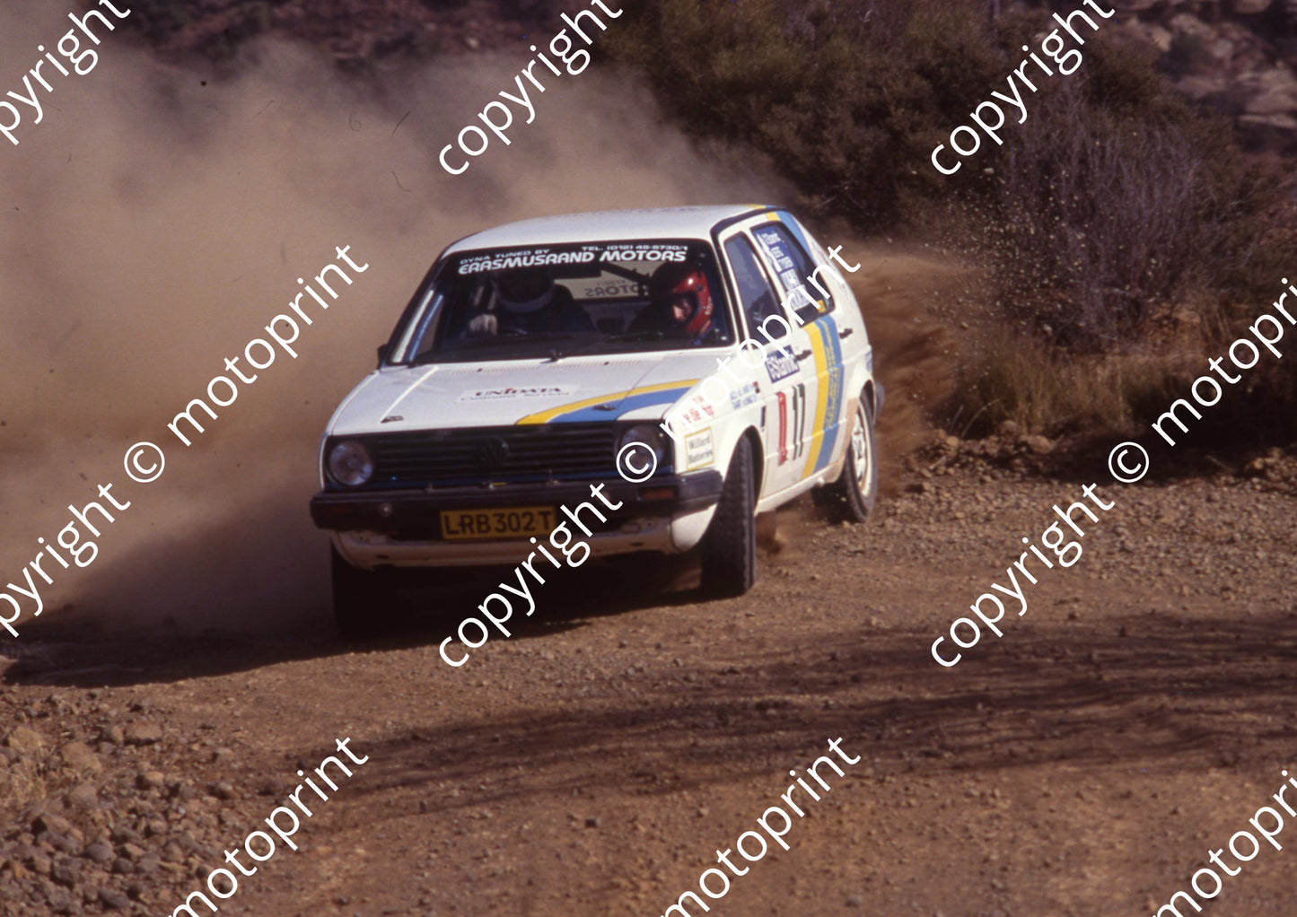 1991 Stannic Mtn 17 Tjaart van der Walt confirm...Erasmusrand Motors VW Golf (courtesy Roger Swan) (2)