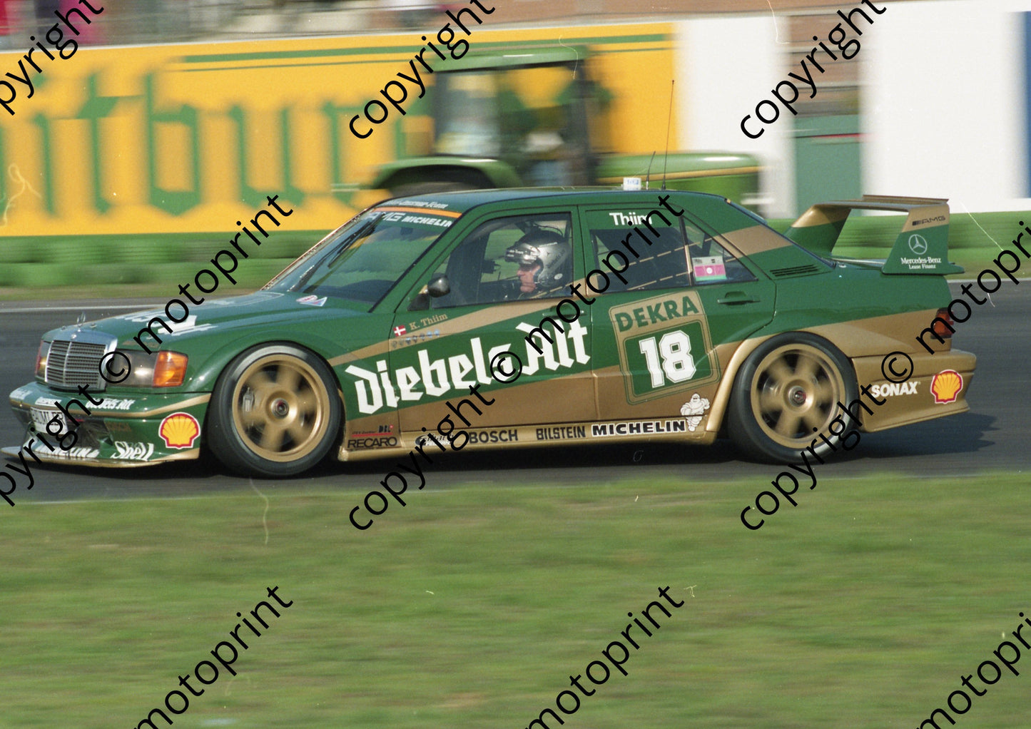1992 Hockenheim DTM 18 Kurt Thiim Mercedes 190E (Watling Photo)