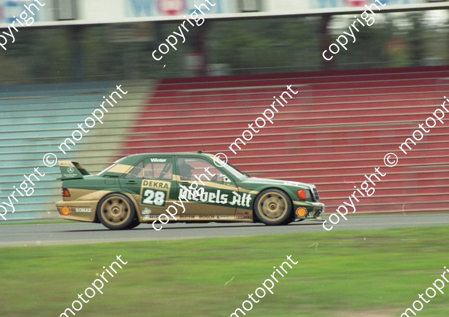 1992 Hockenheim DTM 28 'John Winter ' Mercedes 190E (Watling Photo)