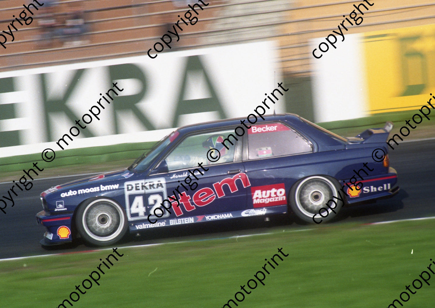 1992 Hockenheim DTM 42 Harald Becker BMW M3 (Watling Photo)