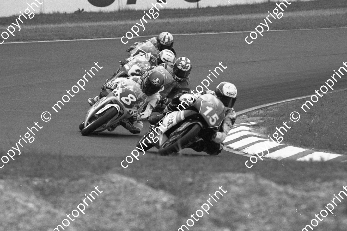 1992 Hockenheim German GP 125 15 Bruno Casanova Aprilia 8 Dirk Raudies HOnda (Colin Watling Photographic) (96)