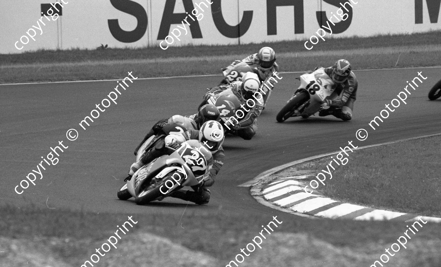 1992 Hockenheim German GP 125 27 JUlian Miralles Honda 14 Hans Spaan Aprilia 18 Mauro Vitali Gazzaniga (Watling Photo)