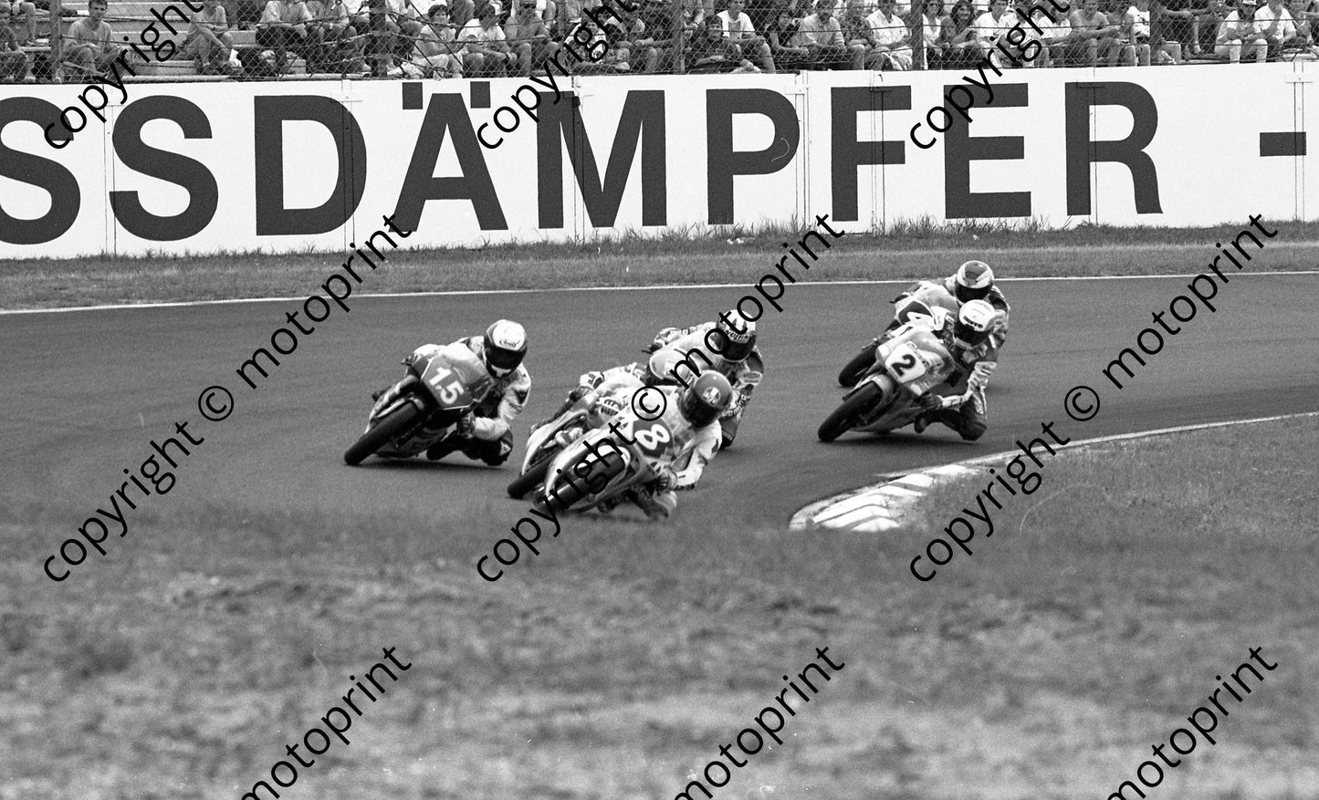 1992 Hockenheim German GP 125 8 Raudies Honda, 15 Casanova April (Watling Photo)