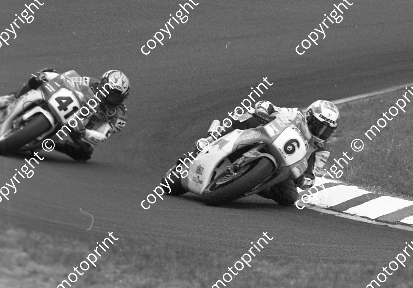 1992 Hockenheim German GP 250 6 Loris Capirossi HOnda 41 Nobuyuki Wakai Suzuki RGV250 (Colin Watling Photographic) (67)