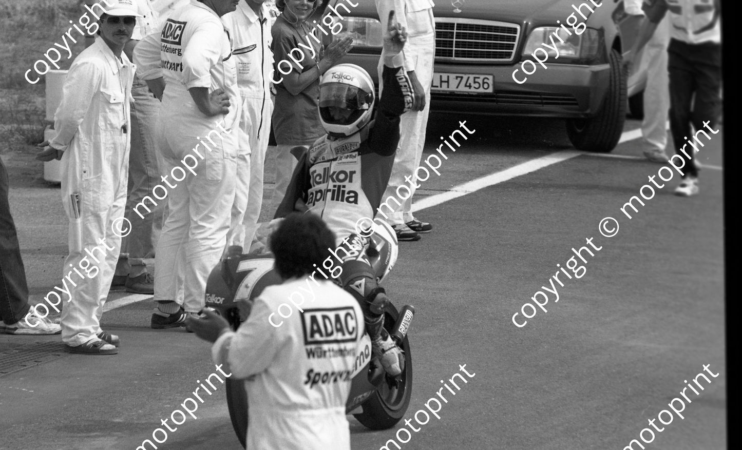1992 Hockenheim German GP 250 7 Franki Chili Aprilia 1st (Colin Watling Photographic) (78)
