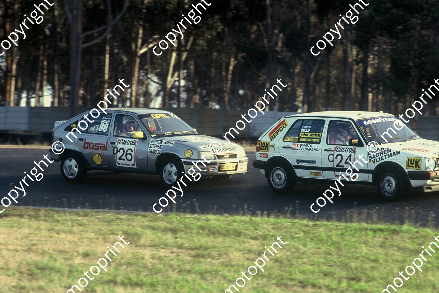 1992 Killarney 9 hr C24 Marthinus Briers Sagren Nair Richard Vlietman Golf GTI D26 Watson-Smith Gilmour Opel GSi(Swan) (1)