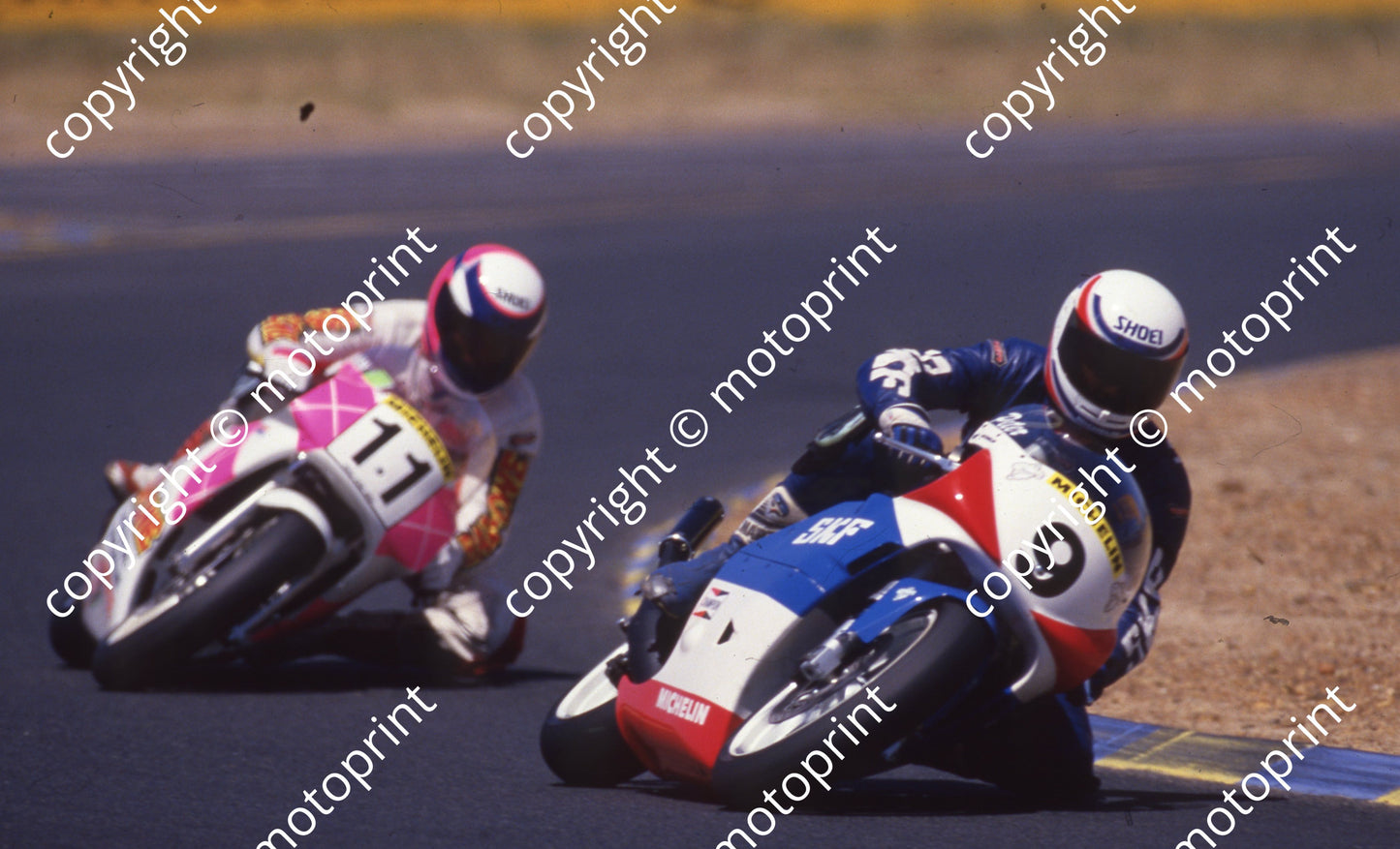 1992 Killarney MC 9 Peter Labuschagne Yamaha TZ 11 Corrie Horn HOnda RS NOTE KNEE SLIDER (Colin Watling Photographic)