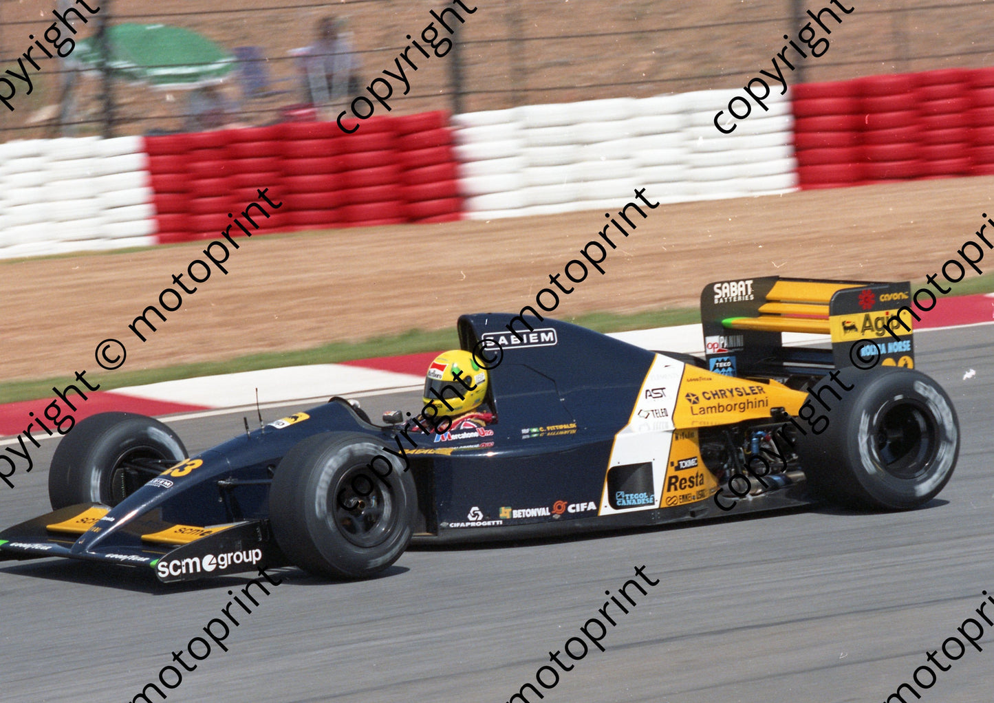 1992 SA GP 23 C Fittipaldi Minardi Lambo M191B (Watling) (2)
