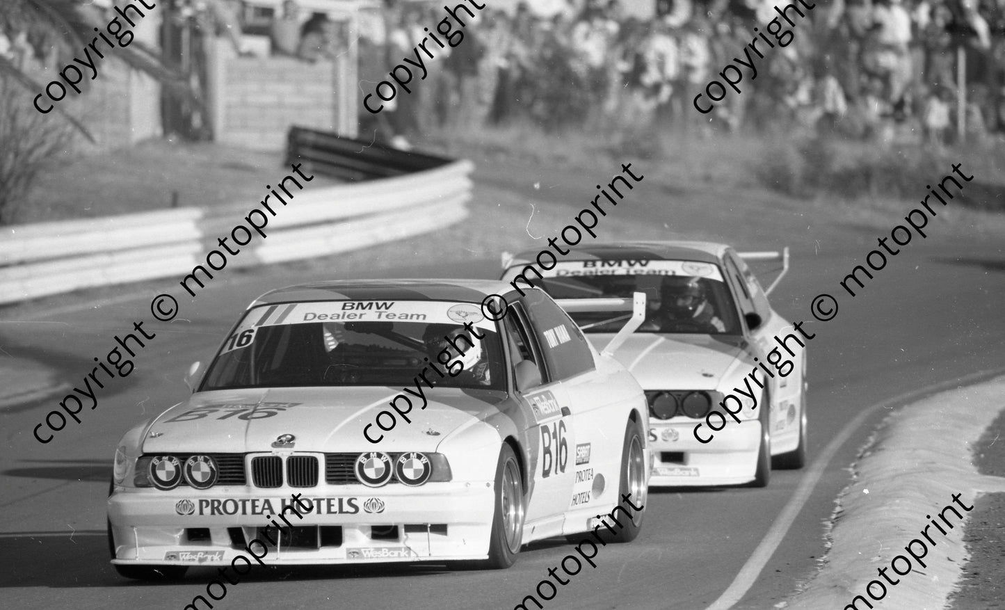 1992 Zkops Wesbank 16 Tony Viana 17 Deon Joubert BMW 535i (Watling Photo)(2)