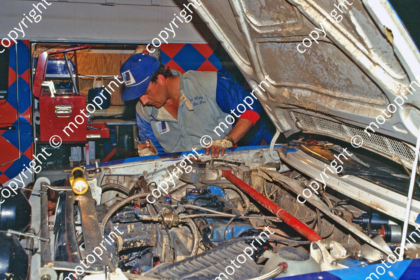 1993 Castrol Intnl 8 Jannie Habig checks Martin Botha Golf (R Swan) (59)