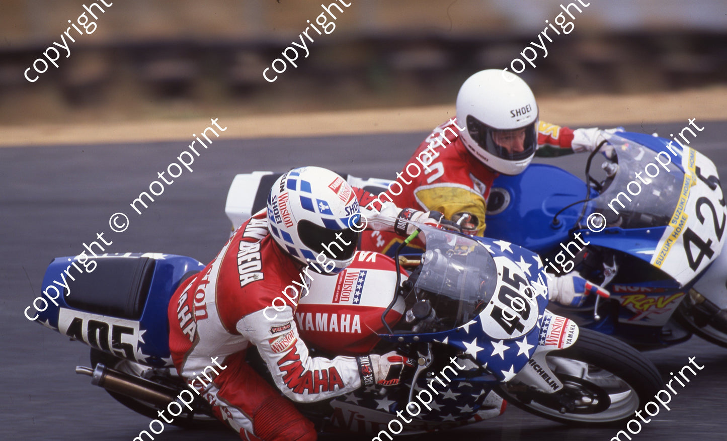 1993 Killarney MC 405 G van Breda Yamaha TZR 425 W Doran Suzuki RGV 250 (Watling Photogr)