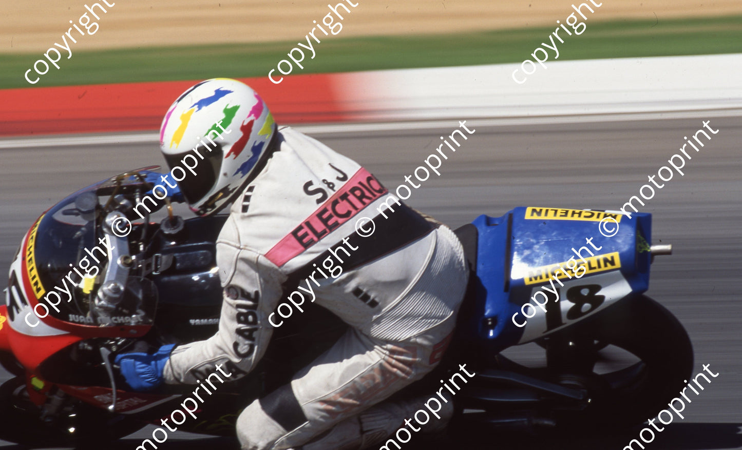 1993 Kya MC 18 Michael Dickinson Yamaha TZB (Watling Photo)