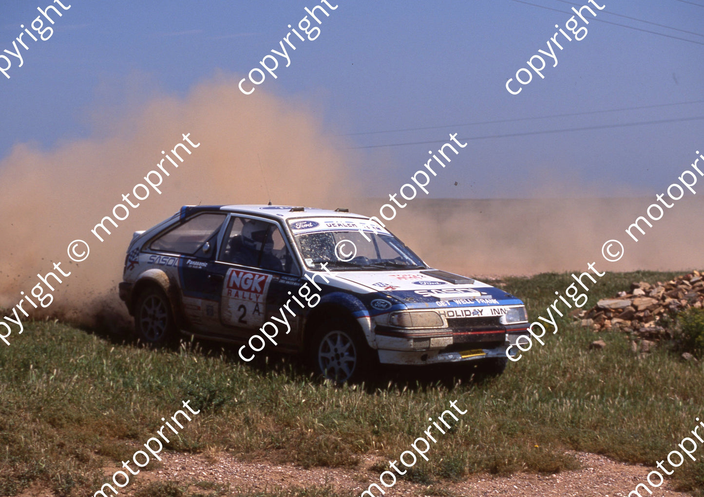1993 NGK 2 Sarel vd Merwe, Franz Boshoff Ford Laser (courtesy Roger Swan) (9)