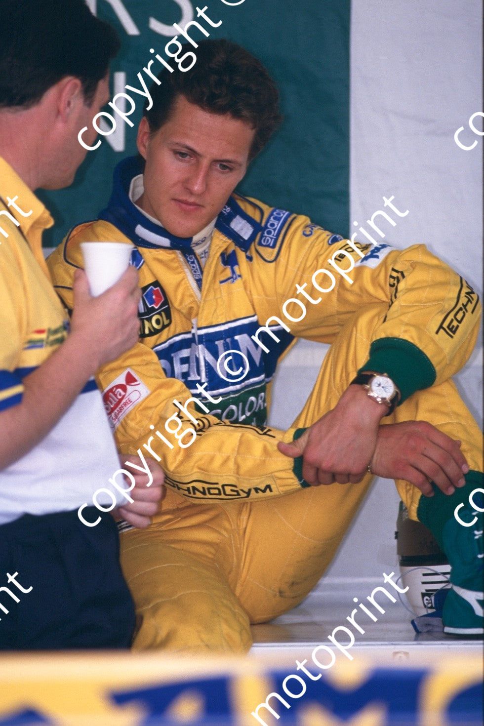 1993 SA GP 5 informal Michael Schumacher Benetton B193a (courtesy Roger Swan) (15)