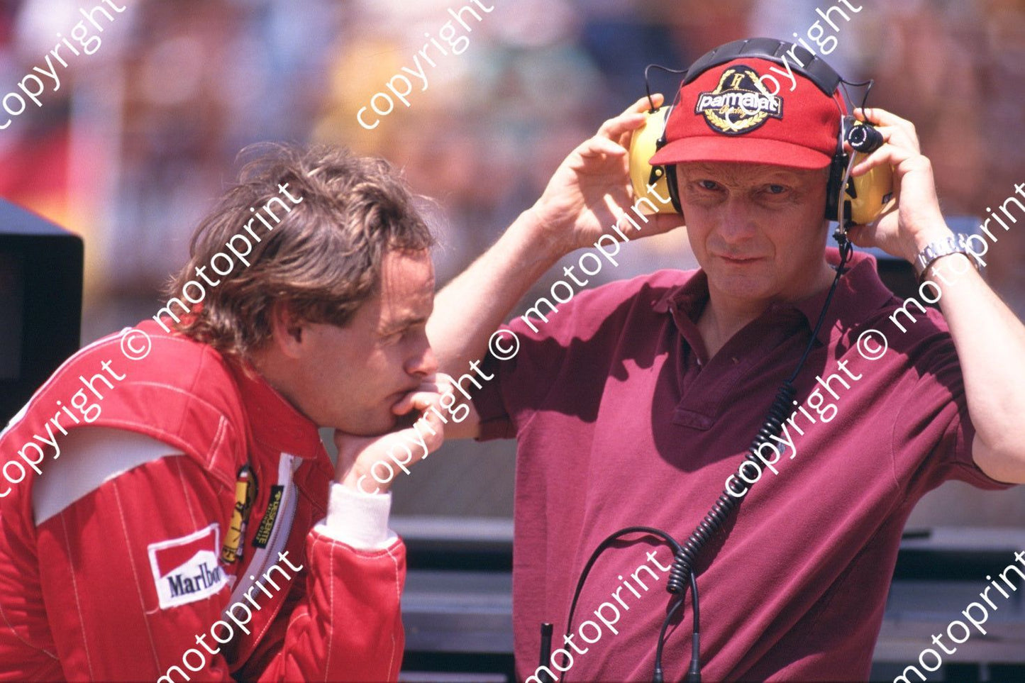 1993 SA GP Gerhard Berger, Niki Lauda (courtesy Roger Swan) (83)