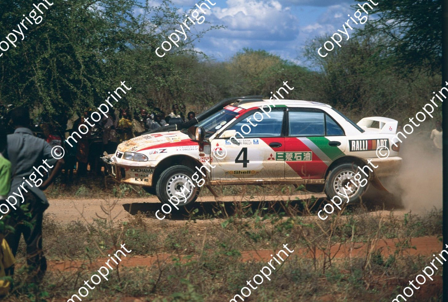 1993 Safari 4 Kenjiro Shinosuka, Pentti Kuukkala Lancer Evo jump seq (courtesy Roger Swan) (269)