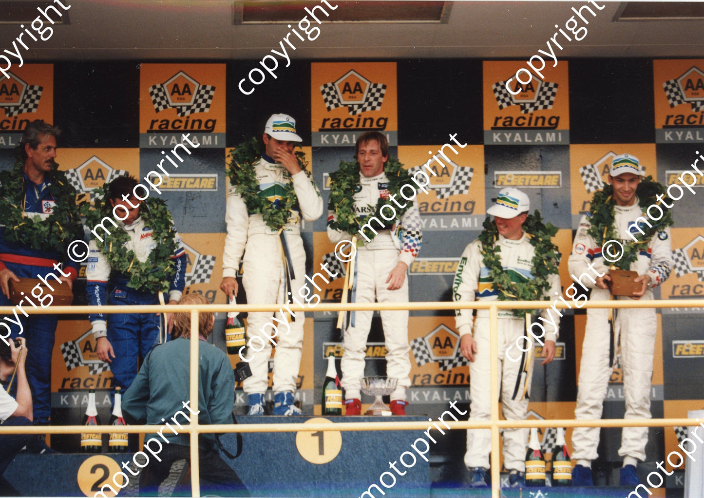 1994 Kya Intnl Sarel, Paul Radisich, S vd Linde, Jo Winkelhock, D Joubert, Alex Burgstaller (Watling Photo)