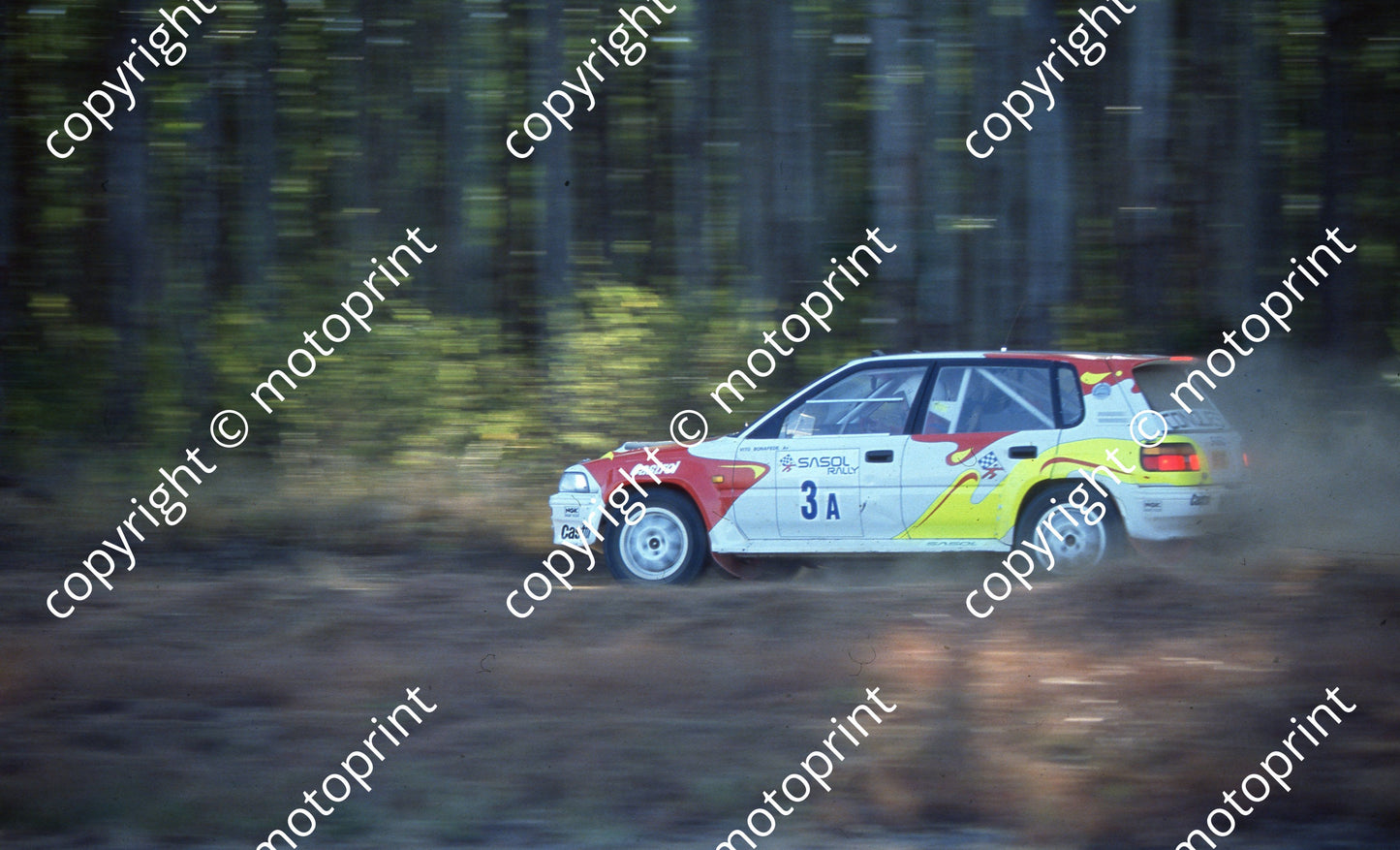 1994 Sasol Rally 3 Serge Damseaux, Vito Bonafede Conquest 4x4 (Watling Photo)