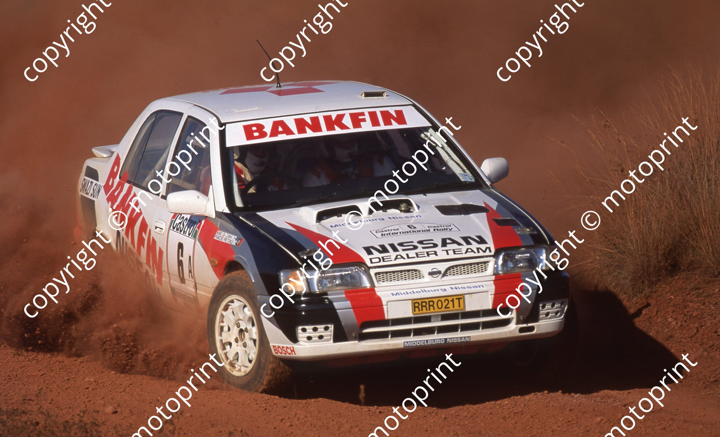 1995 Castrol Intnl 6 Nino da Cunha, Francois Pretorius Sentra 4x4 (Watling Photo) (29)