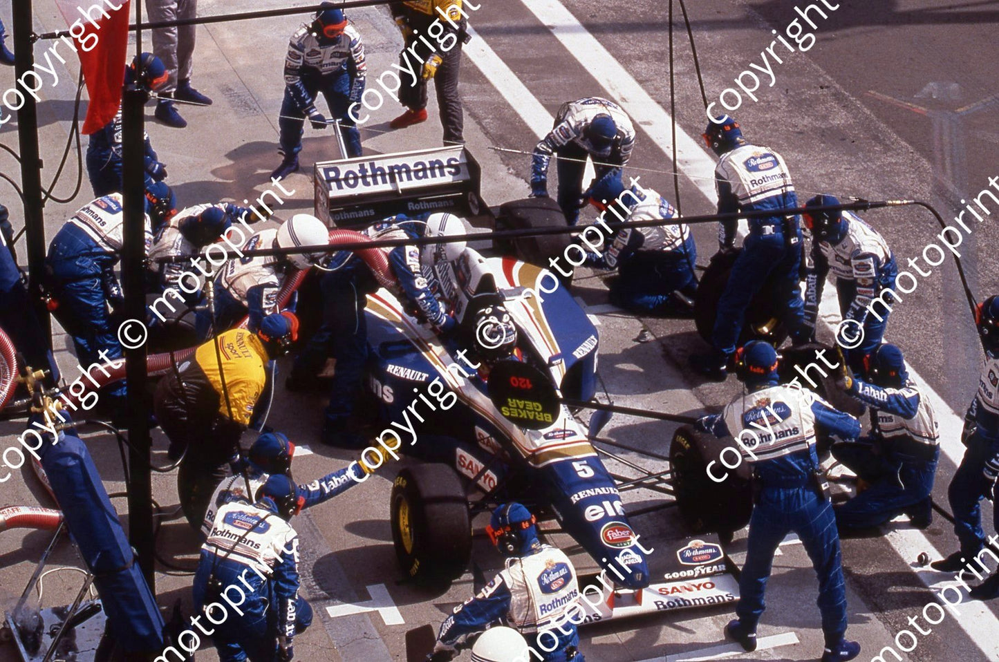 1995 Hungarian GP HIll pit 028
