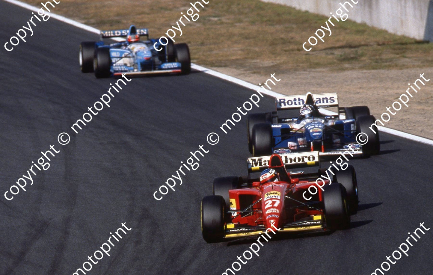 1995 Pacific GP Alesi, Hill, Schumacher 035