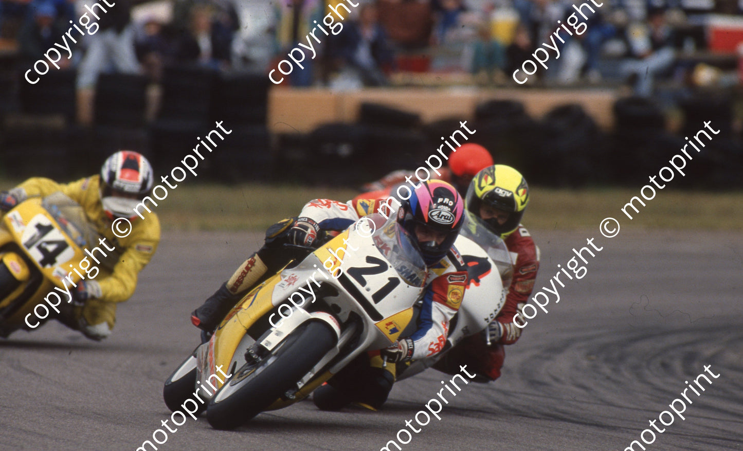 1995 Zkops MC 21 Shane Norval HOnda RS250 14 Klint Munton Yamaha 250B (Watling Photo)