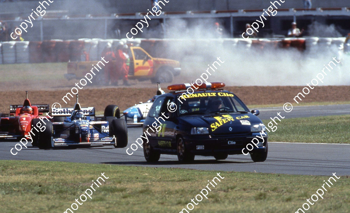 1996 Arg GP safety car leading Hill 053