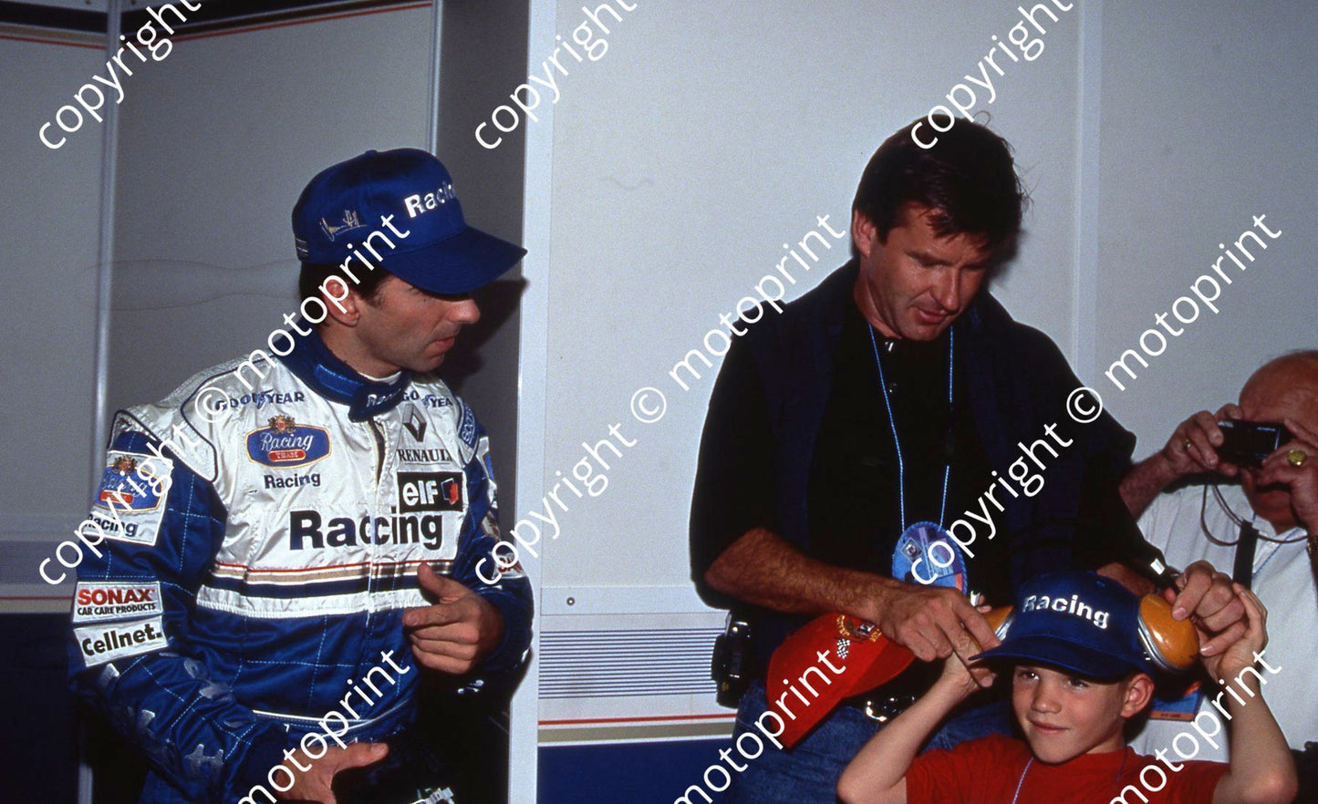 1996 British GP HIll Nick Faldo 079