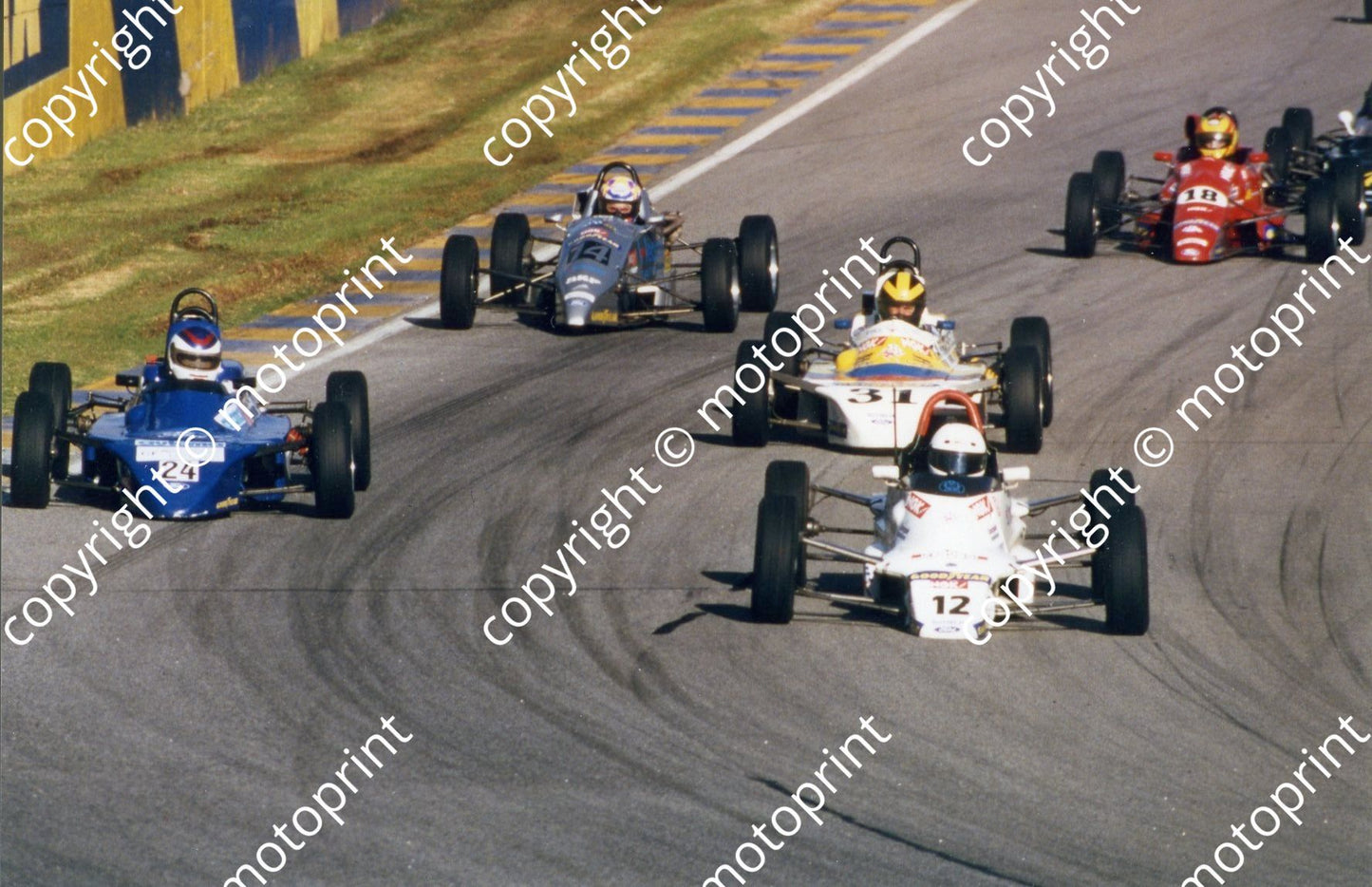 1996 FF 12 Dave Sinclair Royale; 24 Ian Smith Van Diemen VD82; 31 Ben Keet Royale RP24B; 18 Grant Simpson Van Diemen RF92 037